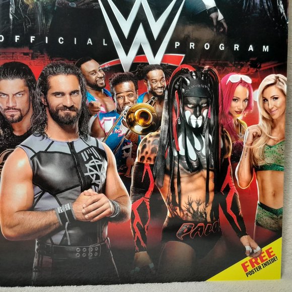 WWE Official Program 2016 With Poster Souvenir Event Wrestling - Picture 4 of 16